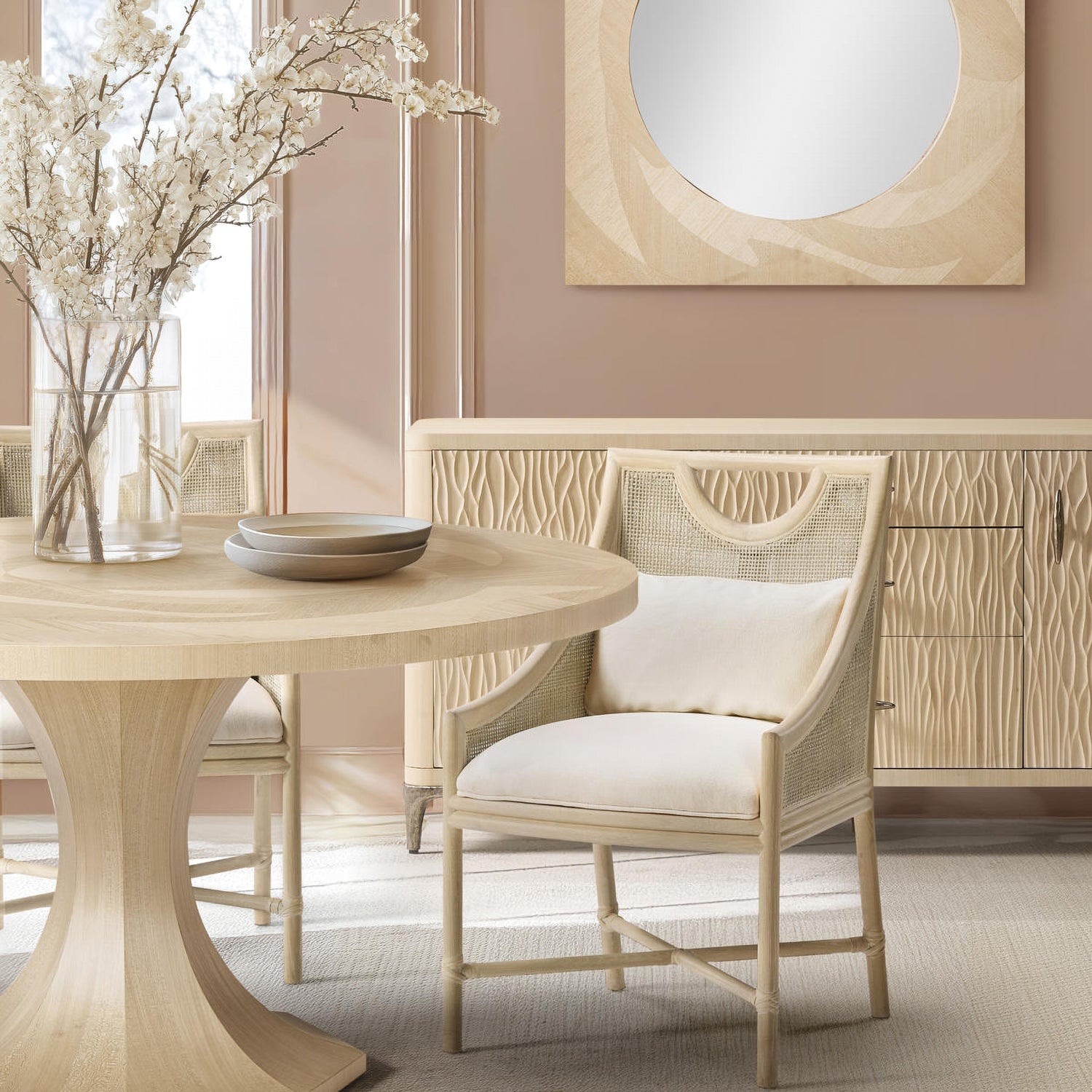 Jonathan Charles Tidepool Round Dining Table