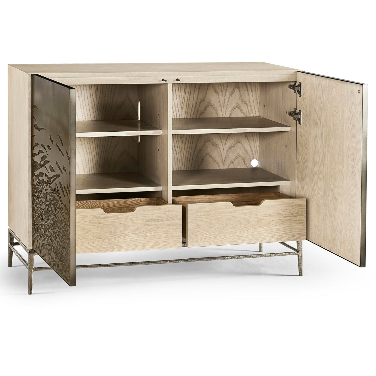 Jonathan Charles Water Diel Acid Etched Door Chest