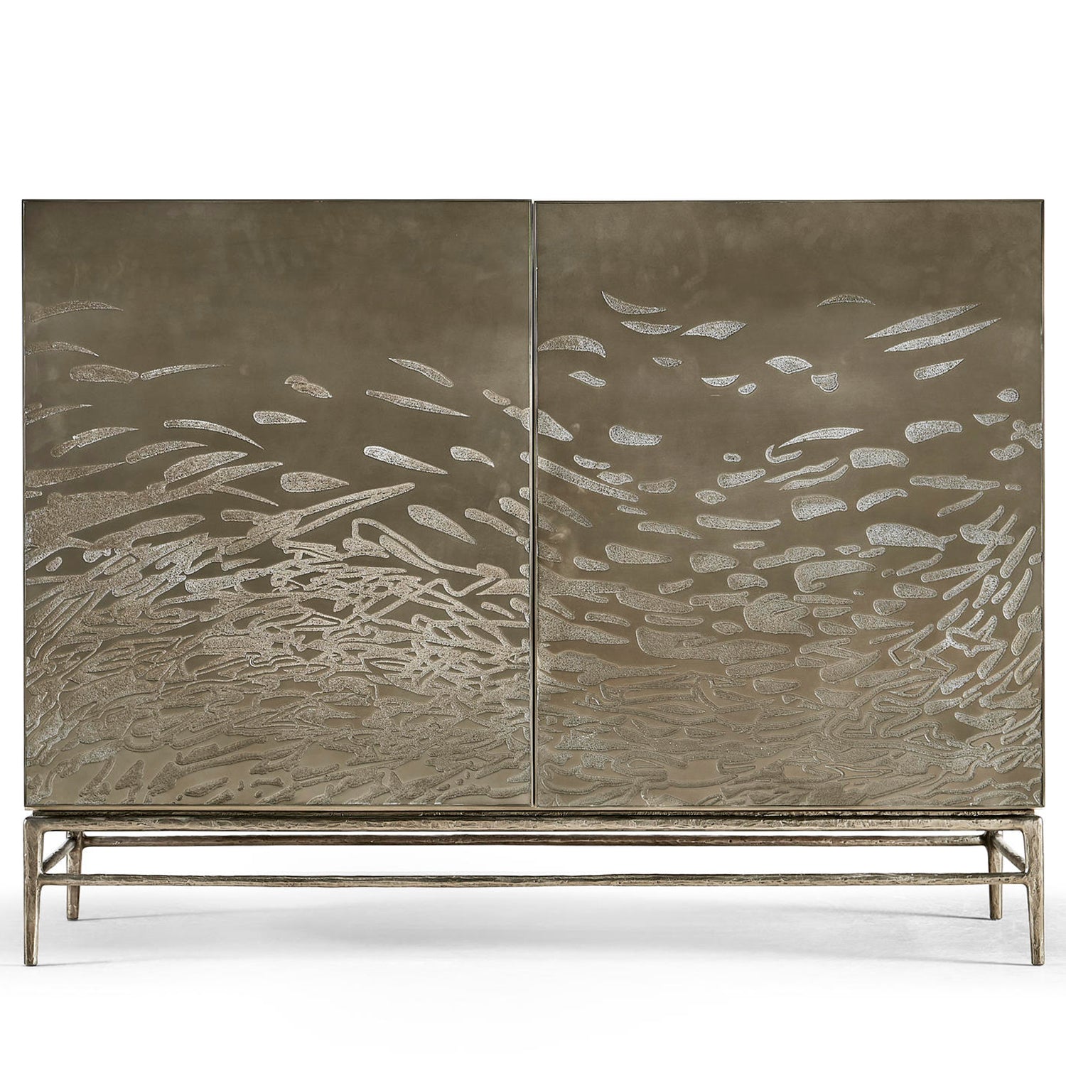 Jonathan Charles Water Diel Acid Etched Door Chest