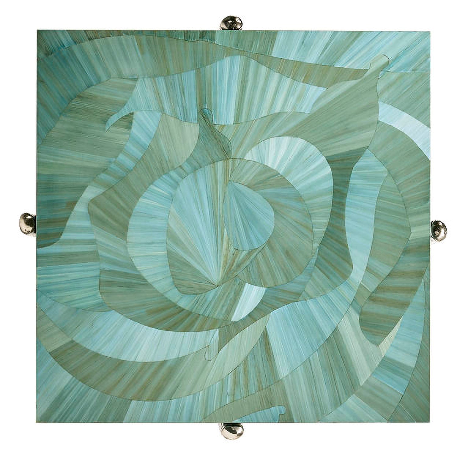 Jonathan Charles Seaglass Martini Table