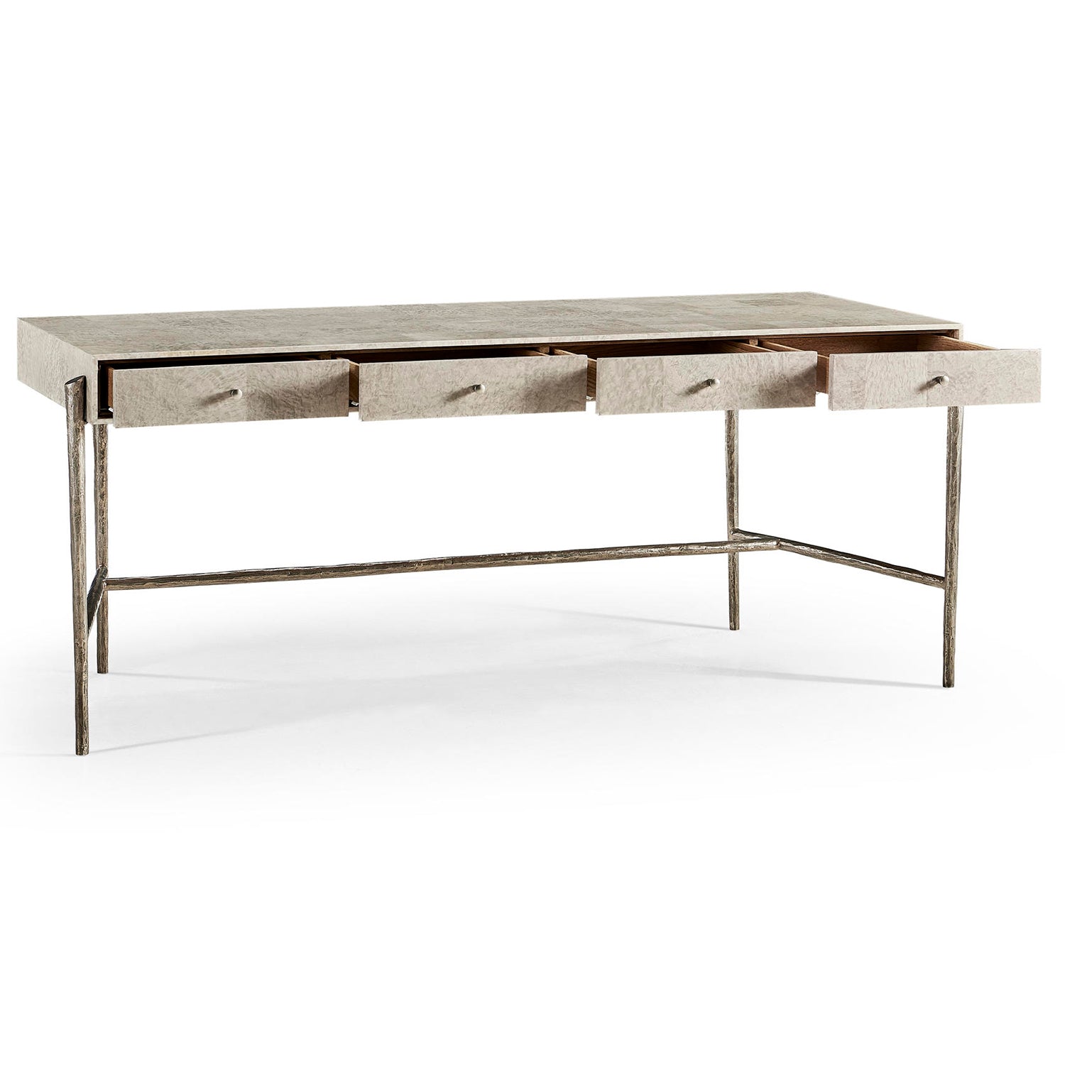 Jonathan Charles Water Surge Madrona Burl Desk