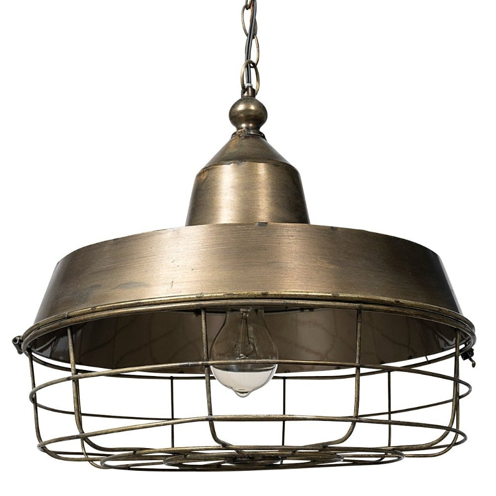 Mercana Tahla Gold Toned Metal Cage Pendant, primary product view
