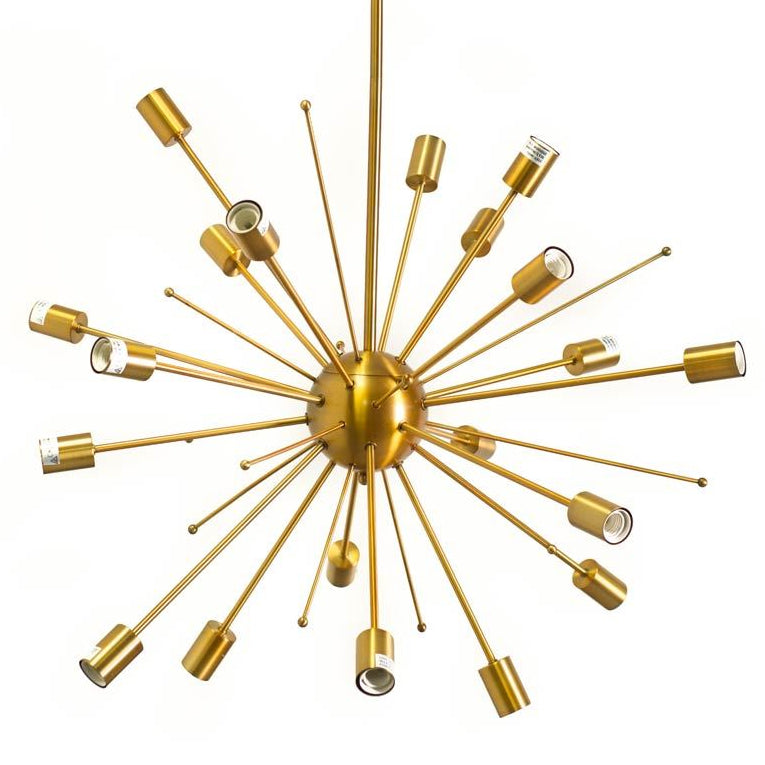 Mercana Edisonna II Gold Sputnik Twenty Bulb Chandelier, primary product view