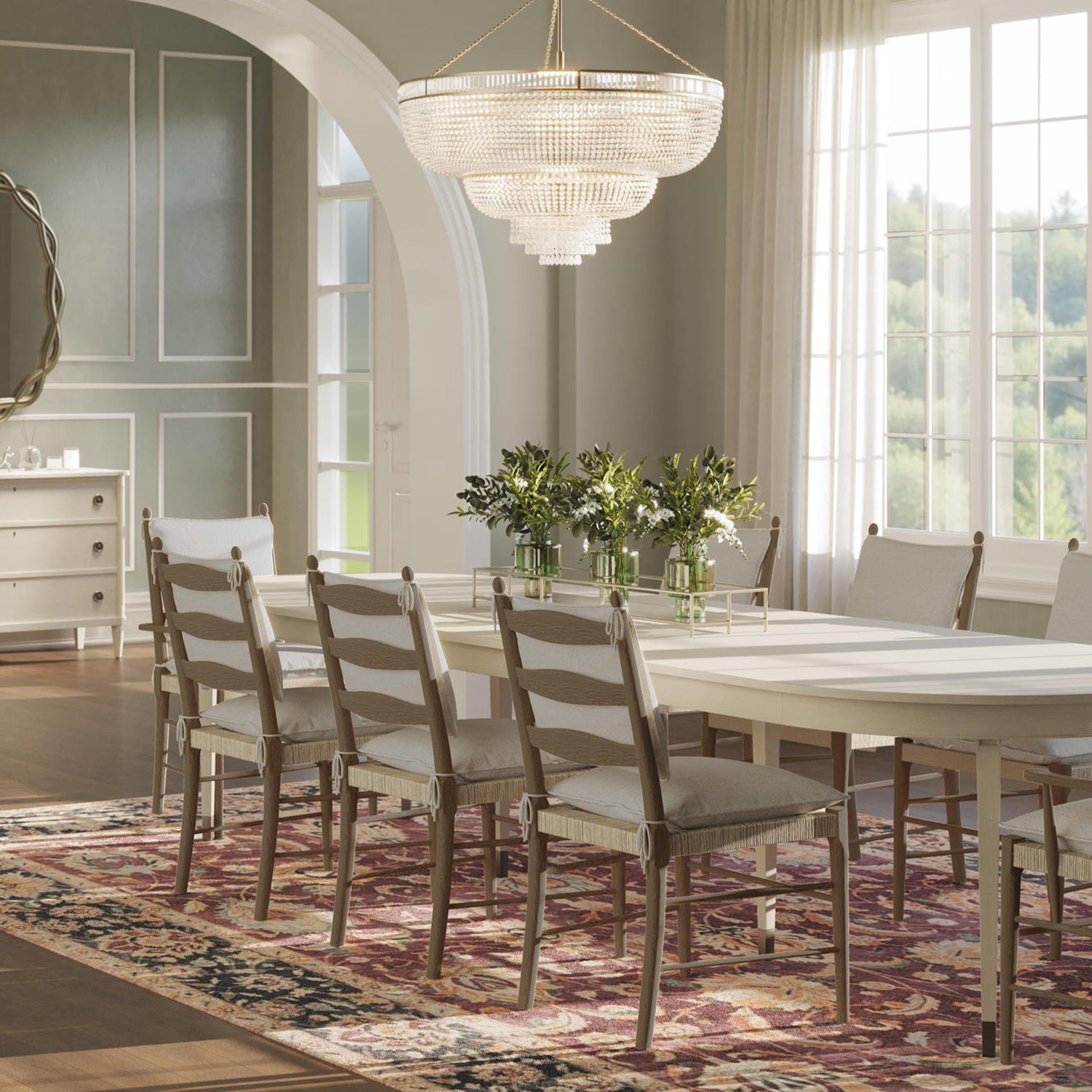 Jonathan Charles Timeless Doppler Ladderback Side Chair