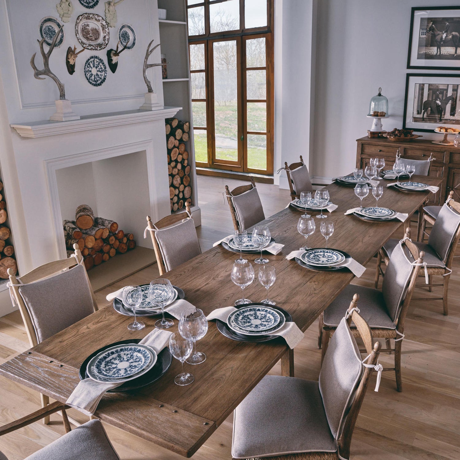 Jonathan Charles Timeless Sidereal French Laundry Dining Table