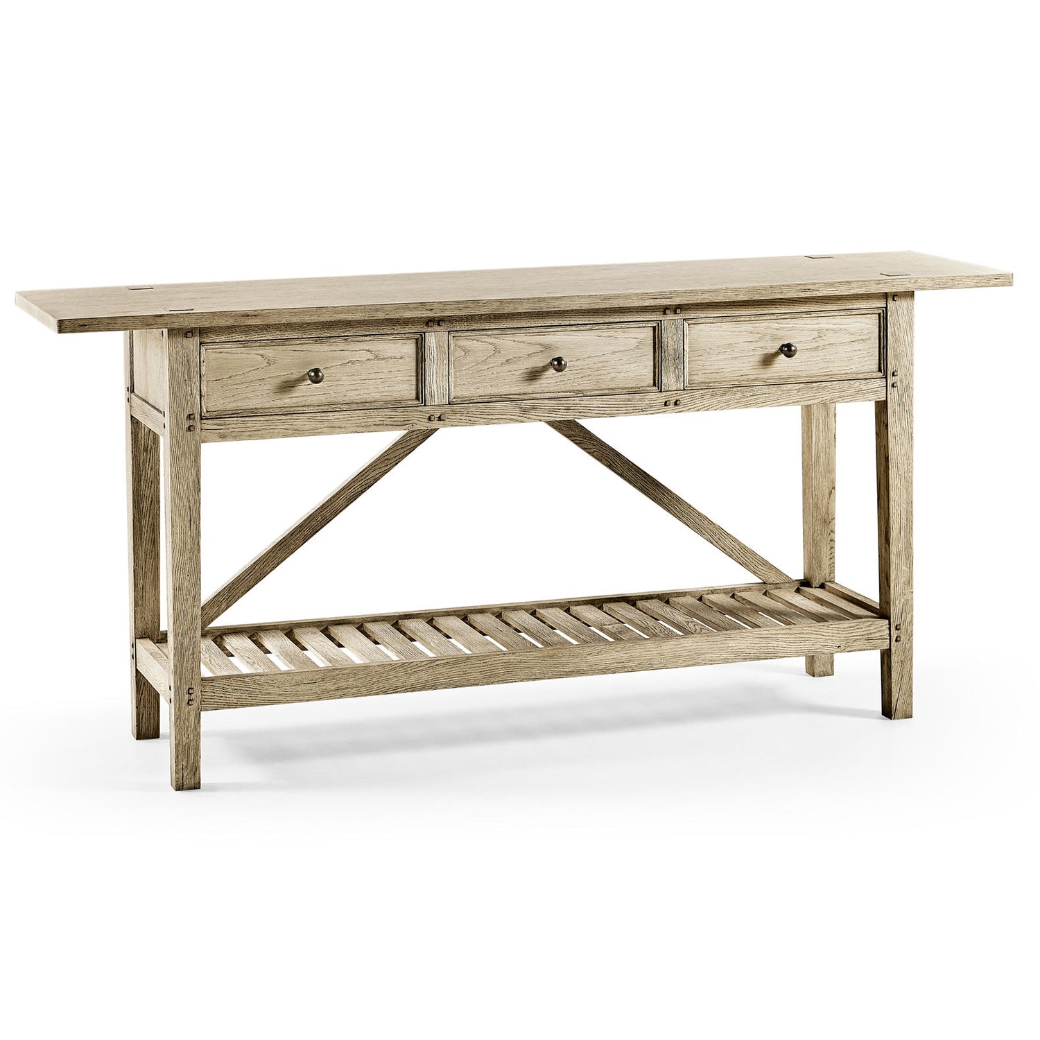 Jonathan Charles Inclination Rustic French Console Table