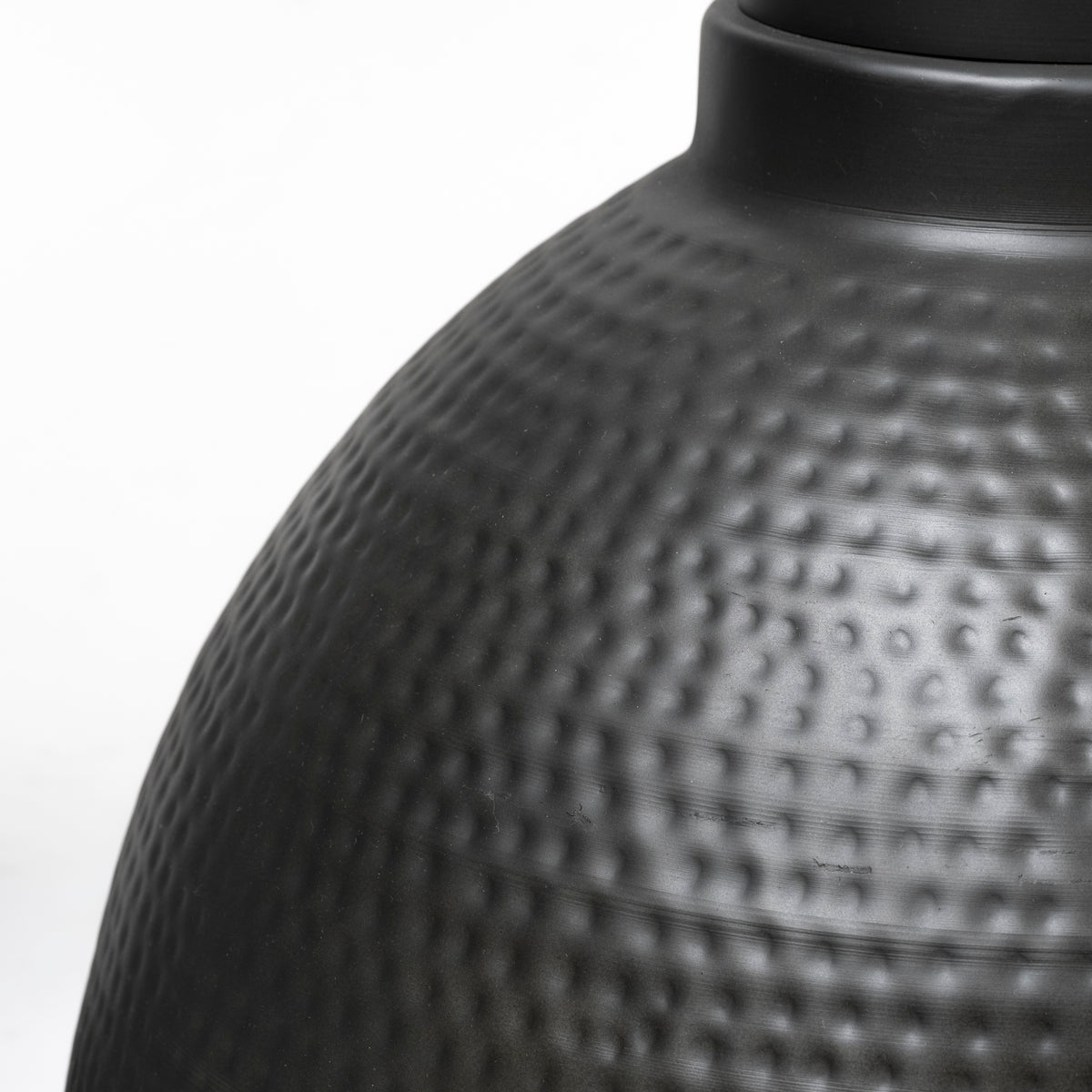 Mercana Minerva Metallic Gray Hammered Detail Pendant Light