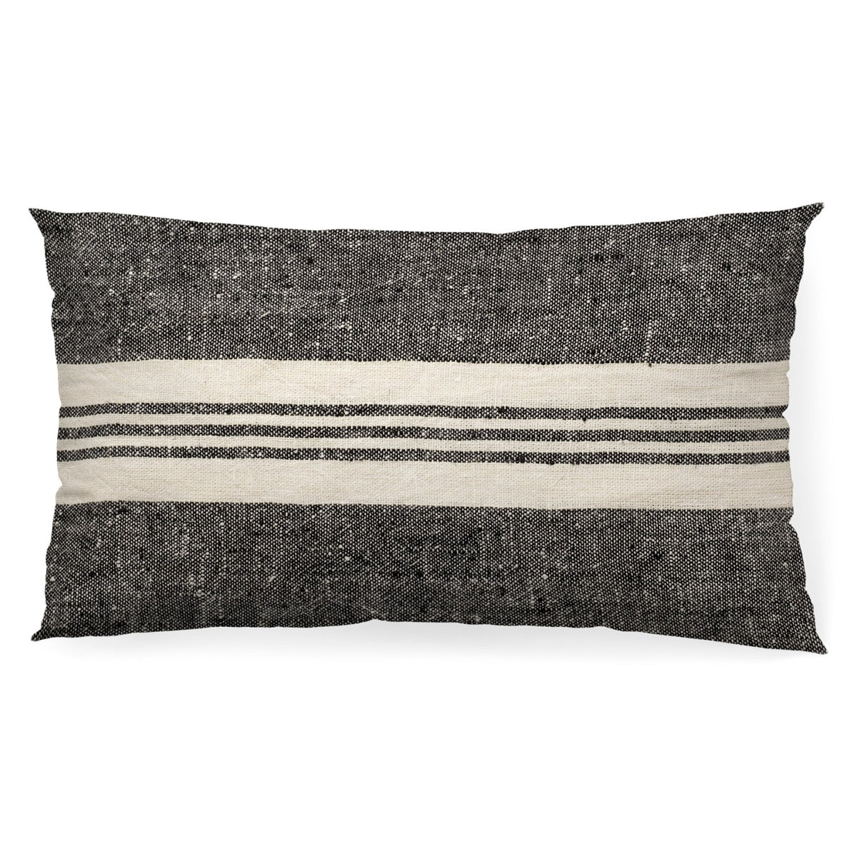 Mercana Sharon Black With Stripes Decorative Pillow Cover, primary product view