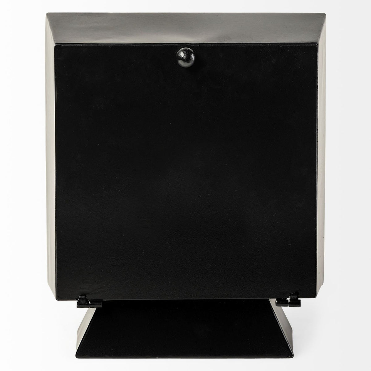 Mercana Ralph I Black Metal Square Table Clock