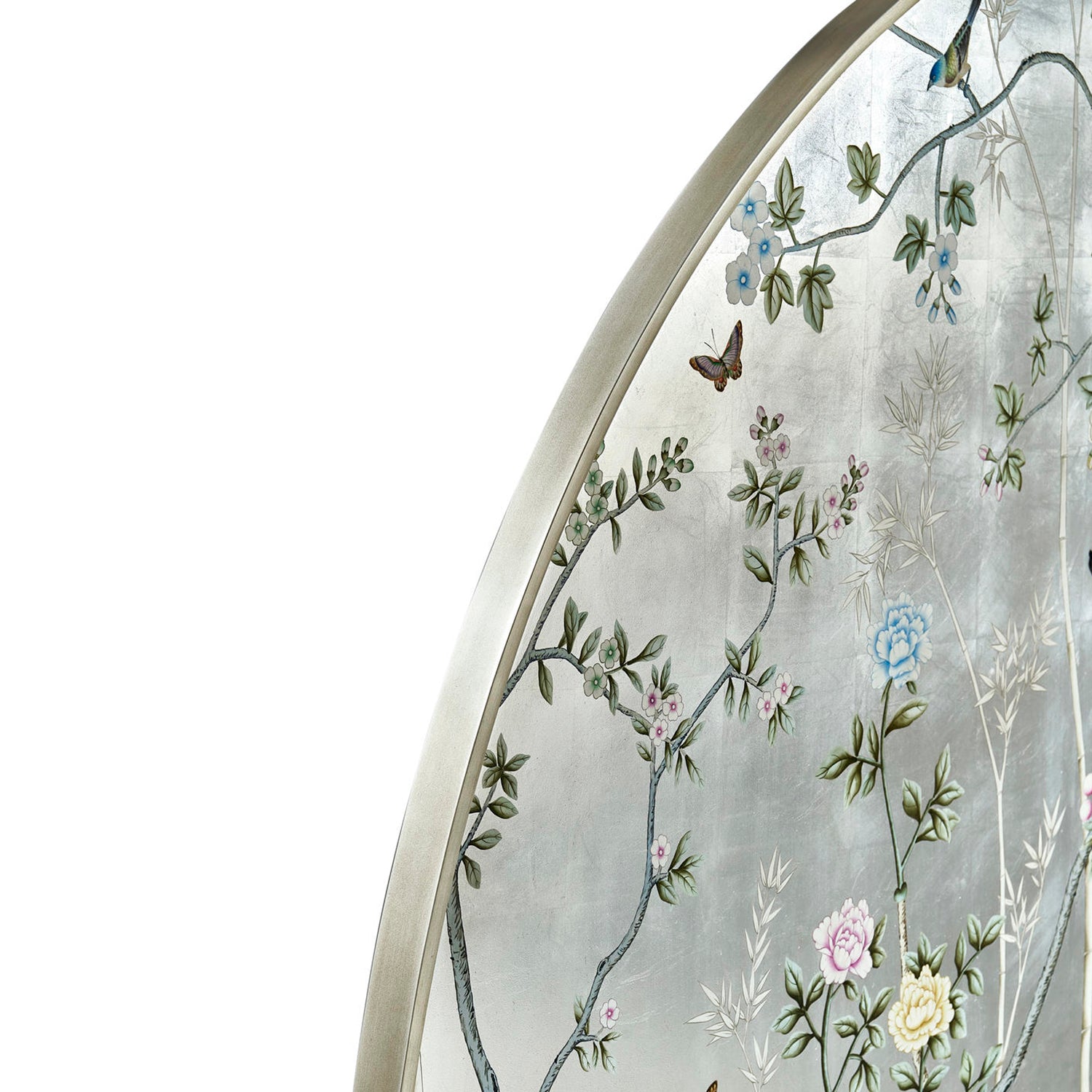 Jonathan Charles Shimmering Moon Half Round King Panel Bed