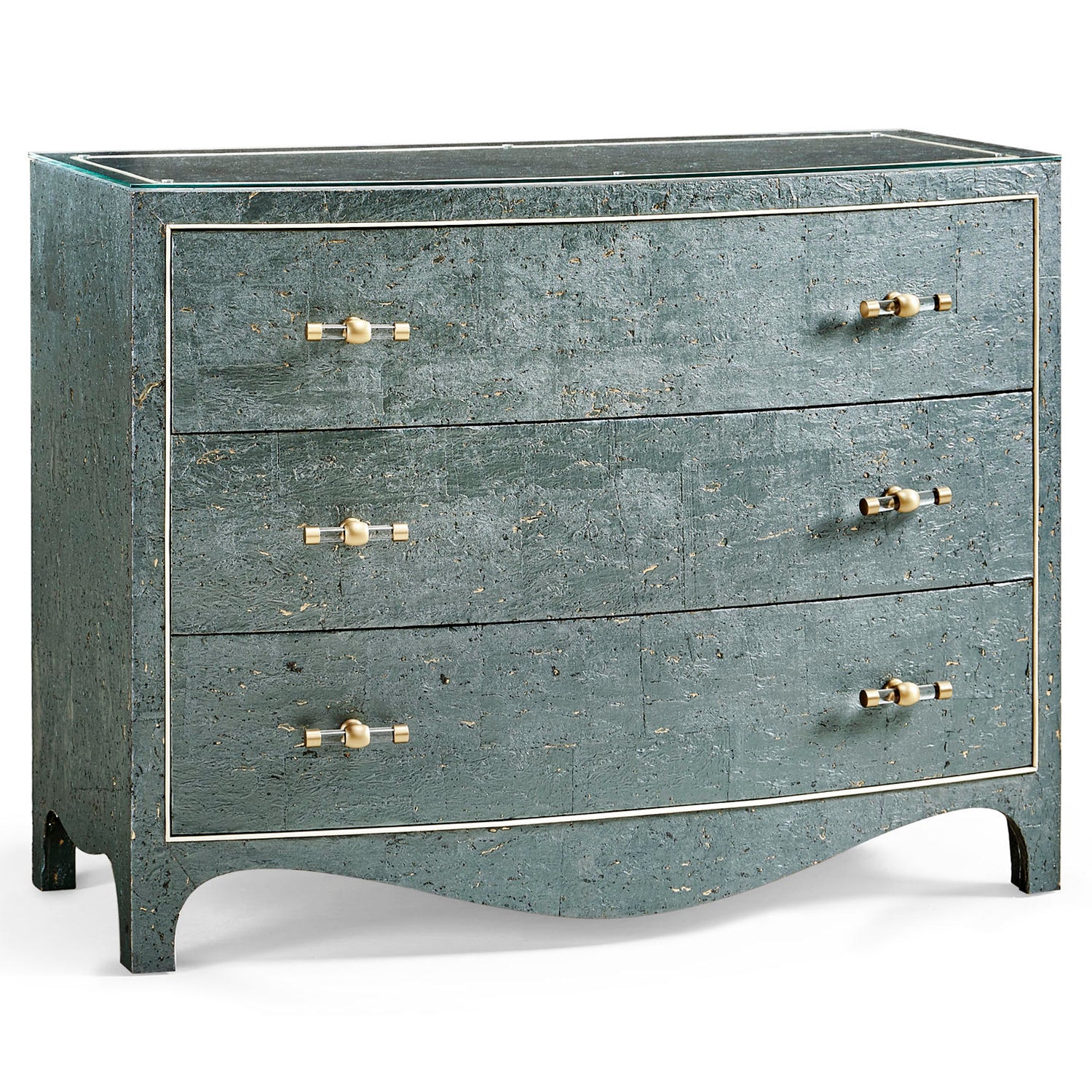 Jonathan Charles Suberin Bow Front Chest