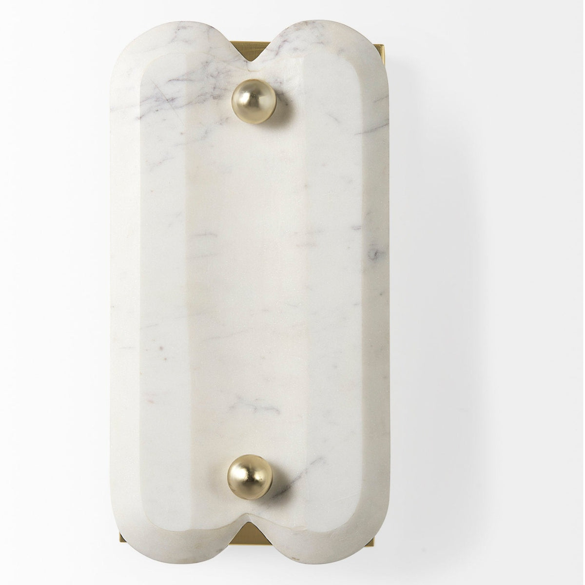 Mercana Stein 5L x 6W Gold W/ White Marble Shade Wall Sconce