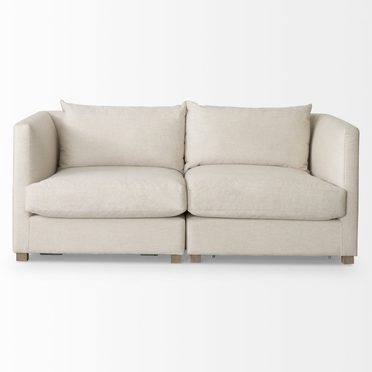 Mercana Valence 2 Piece Beige Modular Sofa Set