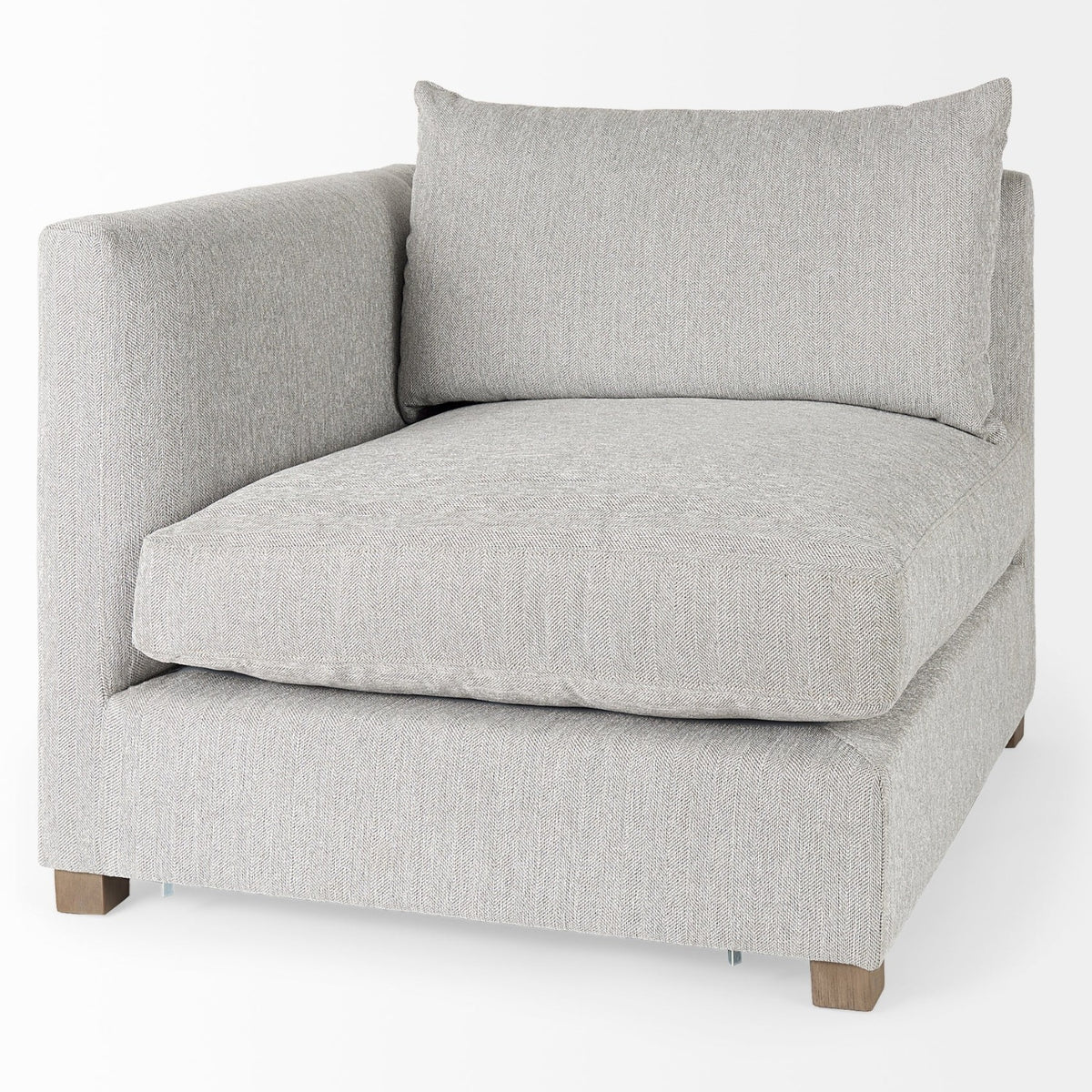 Mercana Valence 4 Piece (W/ 1 x Ottoman) Light Gray Modular Sofa Set
