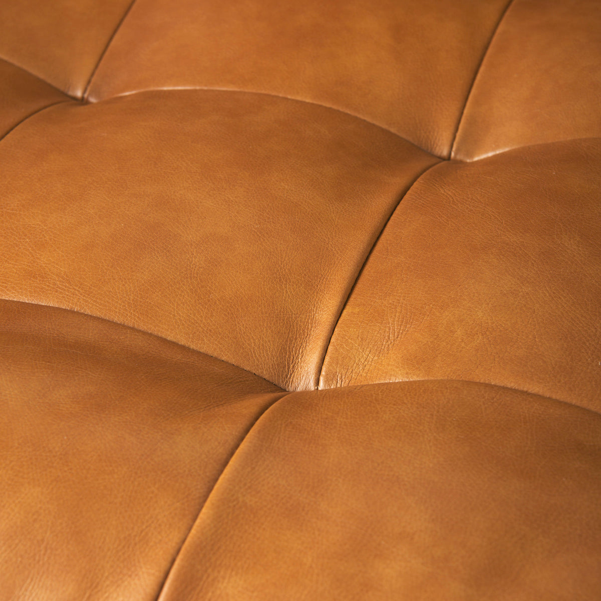 Mercana Svend 88.0L x 38.0W x 34.0H Tan Leather Sofa