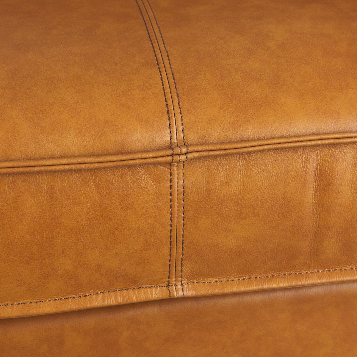 Mercana D'Arcy 65.0L x 37.0W x 34.0H Tan Leather Love Seat