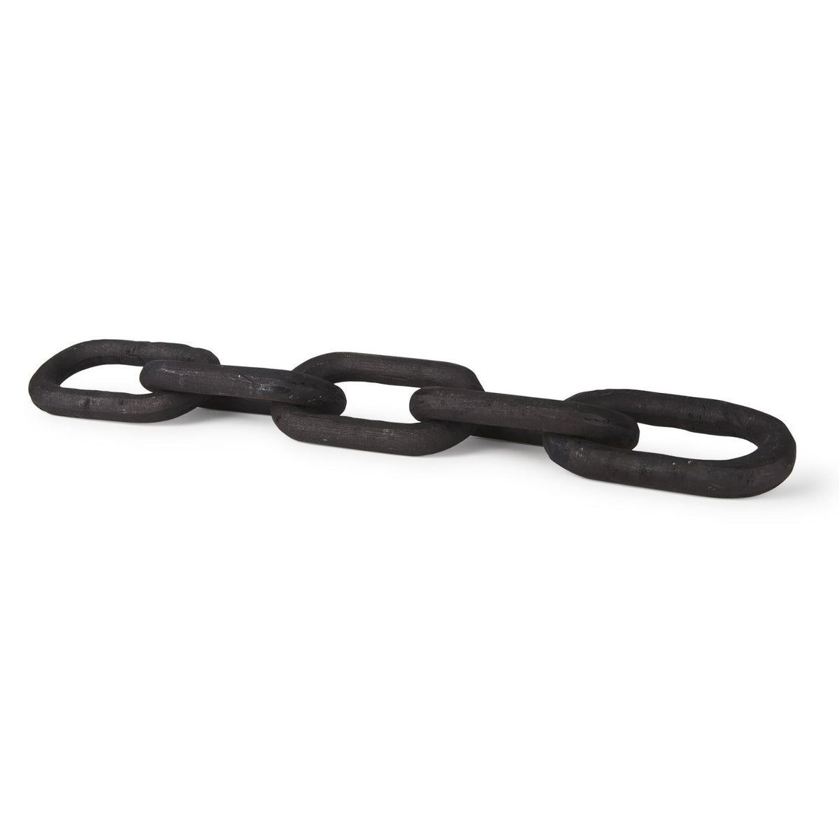 Mercana Alix 29.0L x 5.0W x 5.0H Black Wood Link Chain Decorative Object