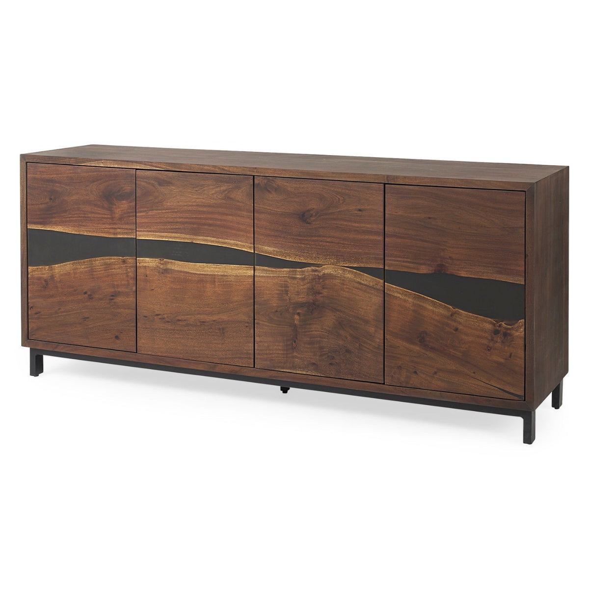 Mercana Hemlock Brown Wood Sideboard, primary product view