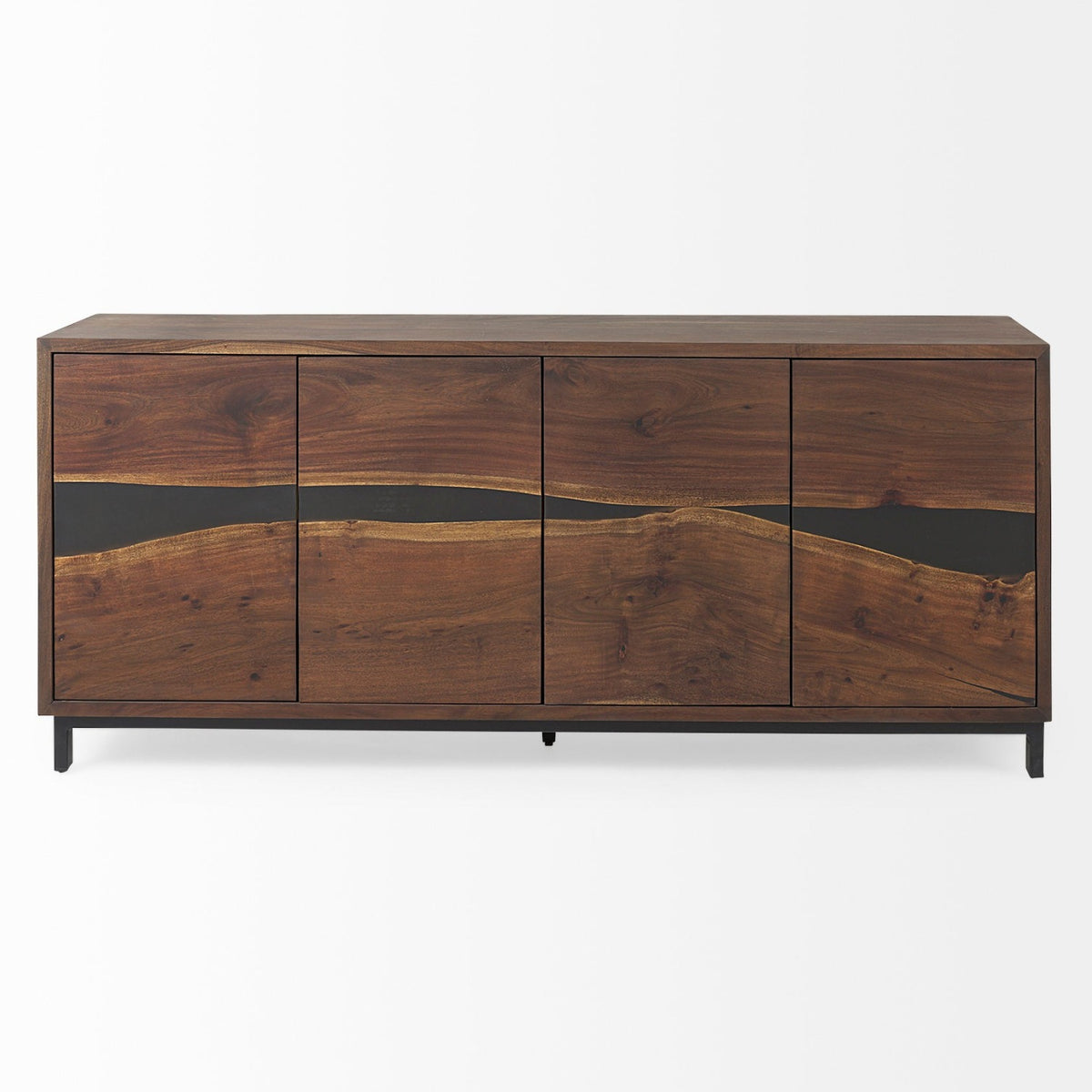 Mercana Hemlock 69L x 18W x 30H Brown Wood Sideboard