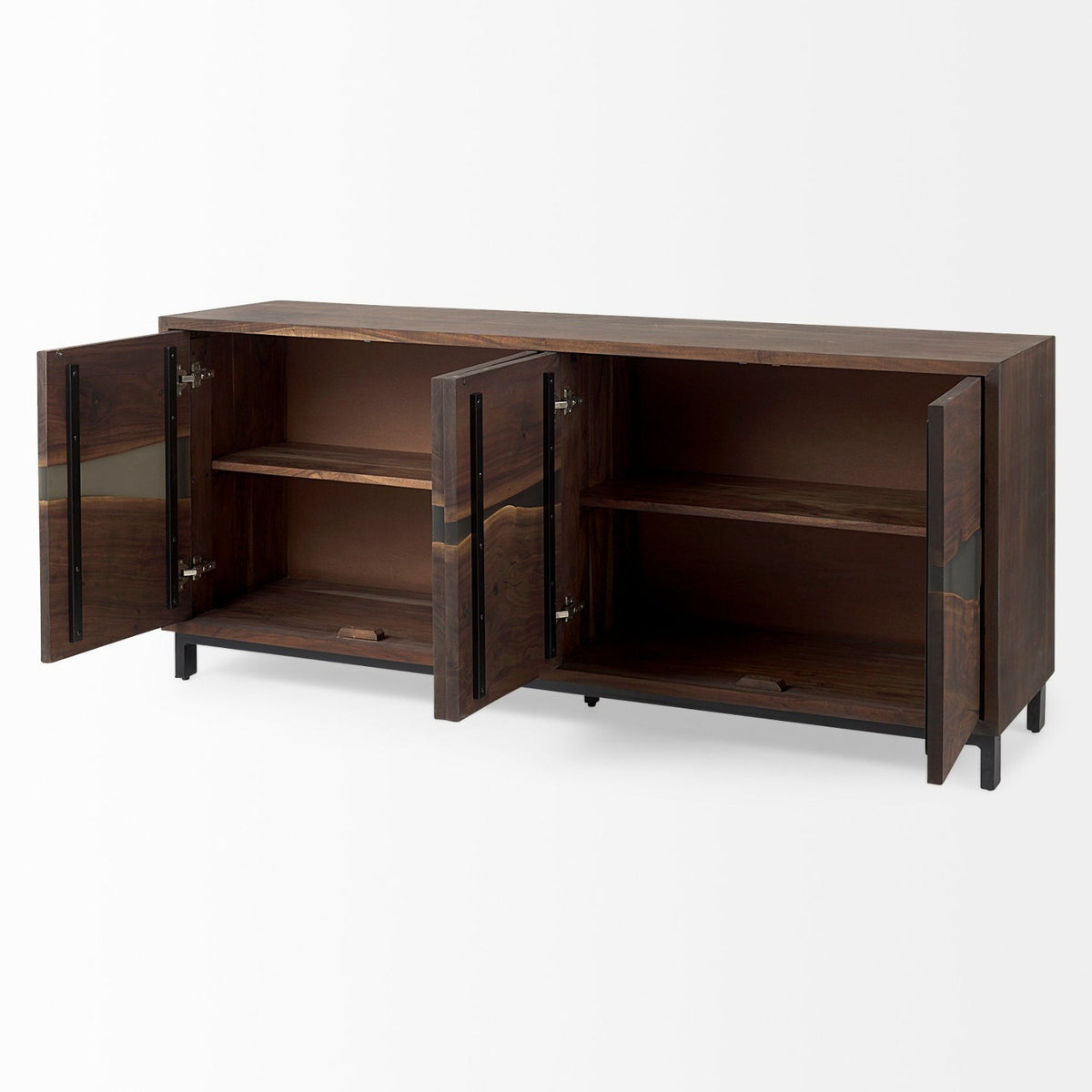 Mercana Hemlock 69L x 18W x 30H Brown Wood Sideboard