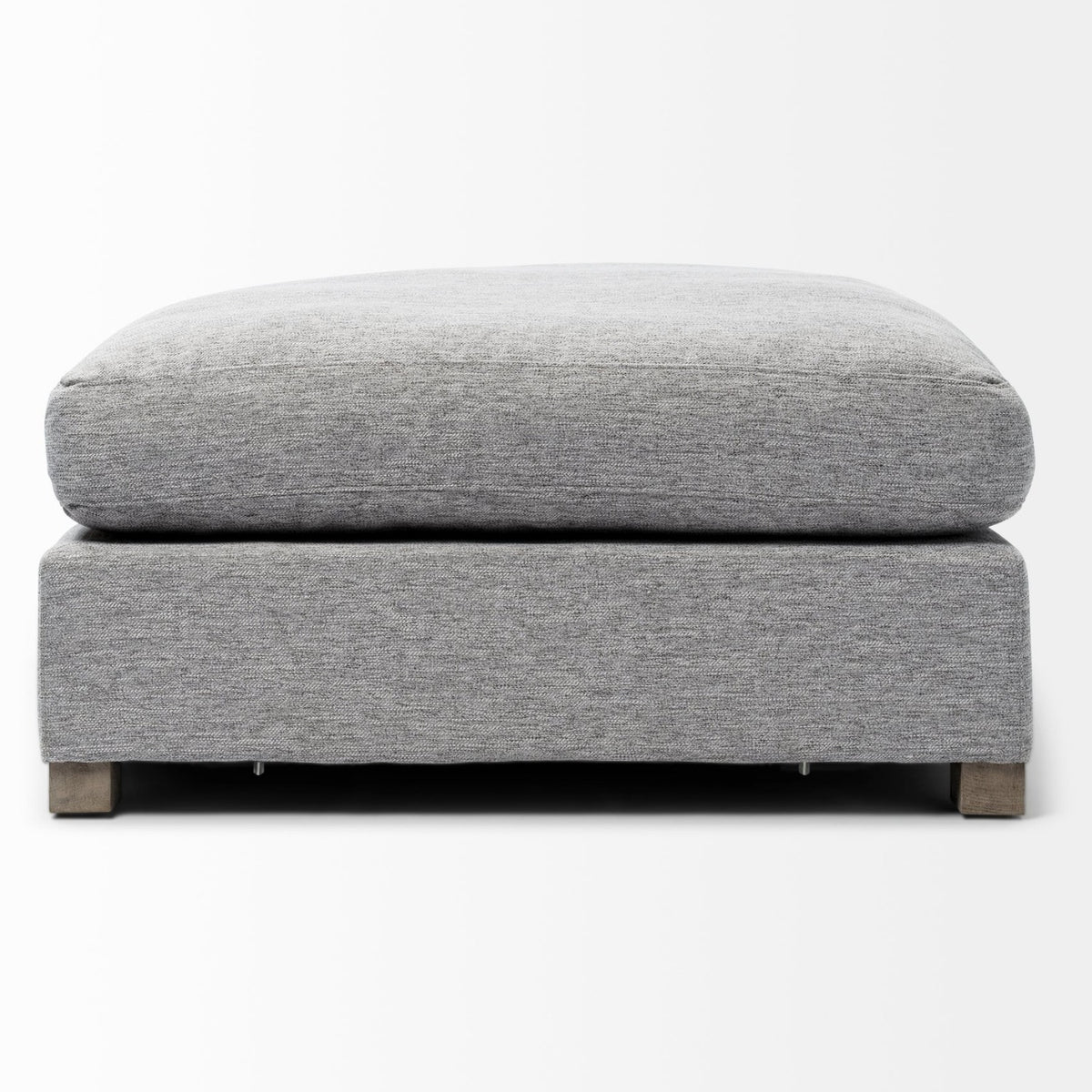 Mercana Valence 38.6L x 38.6W x 17.7H Castlerock Gray Full Size Ottoman Sectional Piece