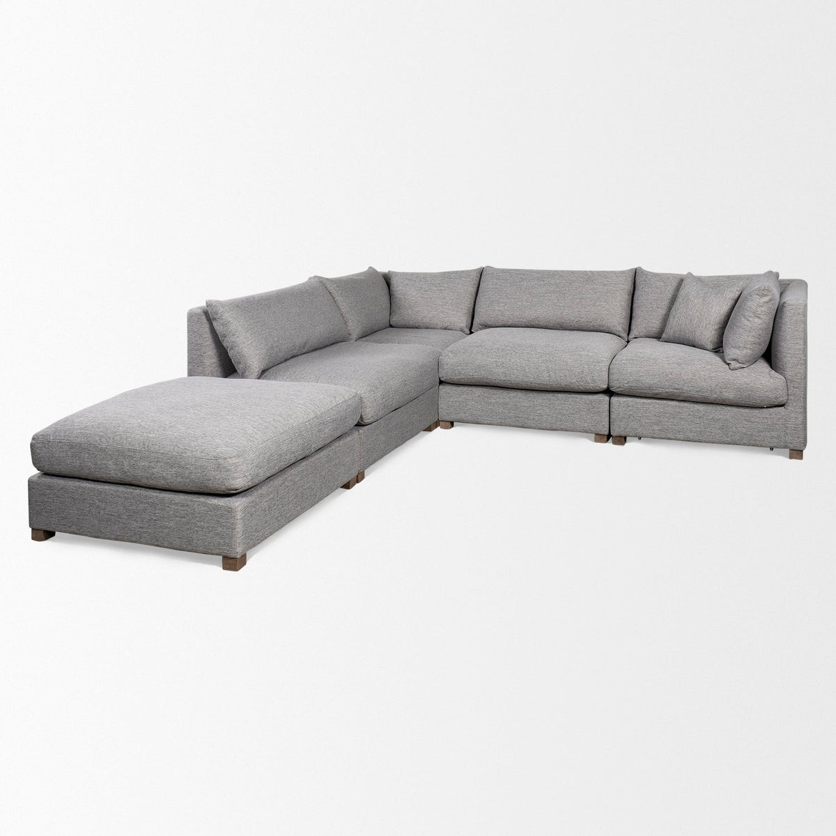 Mercana Valence 37.8L x 38.6W x 28.3H Castlerock Gray Corner Sectional Piece