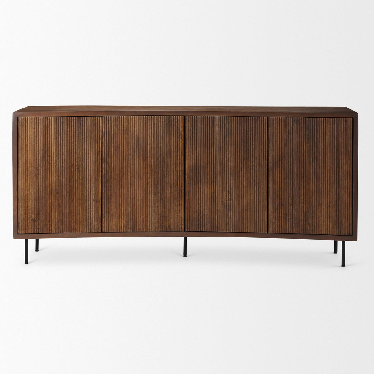 Mercana Lance 70.0L x 15.0W x 32.0H Medium Brown Solid Wood Sideboard