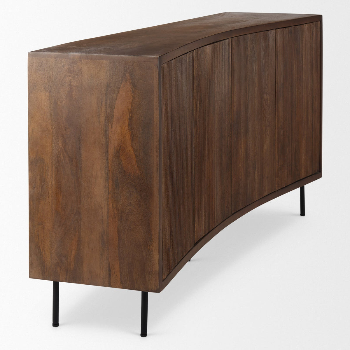 Mercana Lance 70.0L x 15.0W x 32.0H Medium Brown Solid Wood Sideboard