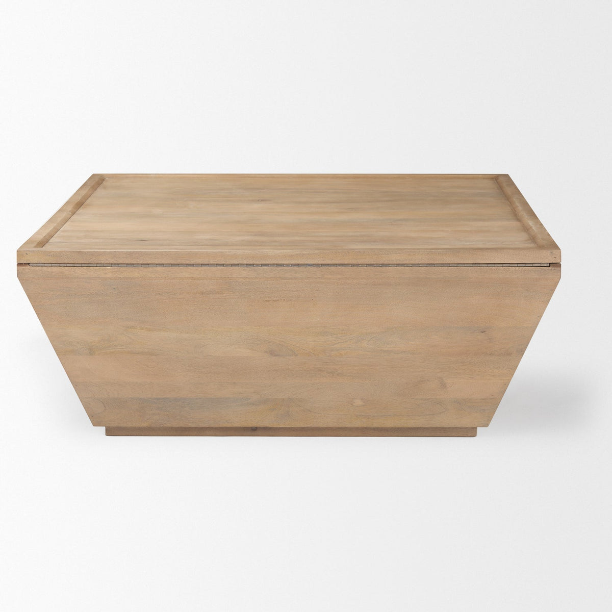 Mercana Wyatt 41.0L x 41.0W x 16.0H Brown Wood Angular Coffee Table