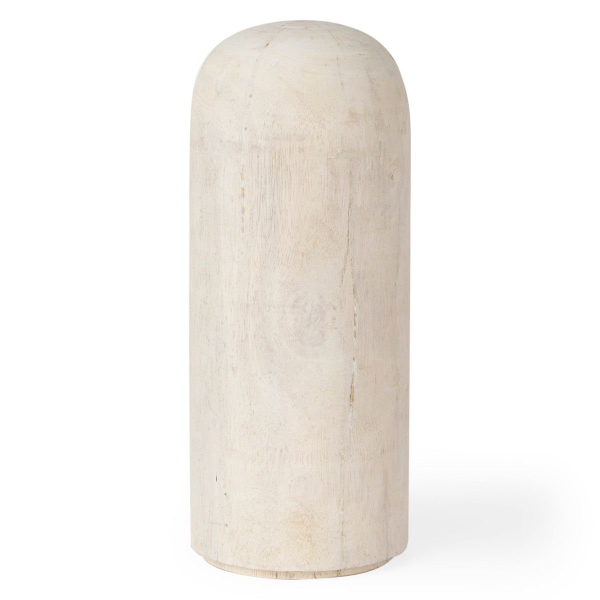 Mercana Knox Tall White-Wash Wood Decorative Object, primary product view