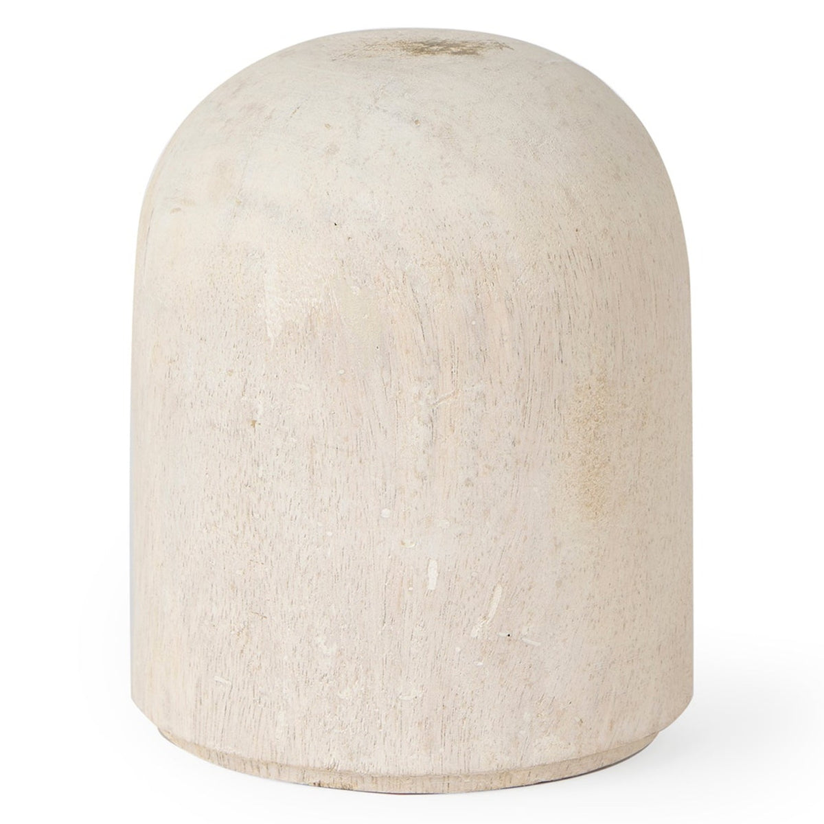 Mercana Knox Short White-Wash Wood Decorative Object, primary product view