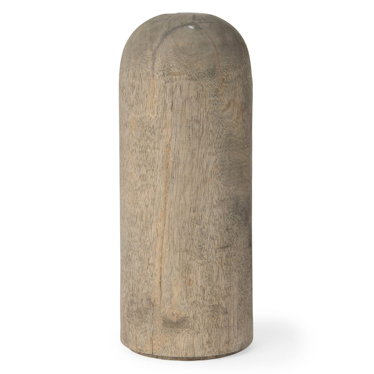 Mercana Knox Large Gray-Wash Wood Decorative Object, primary product view
