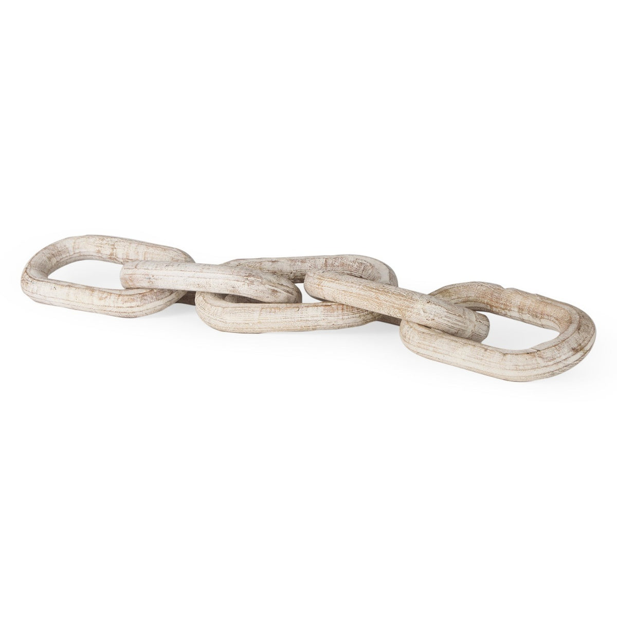 Mercana Alix Beige Wooden Link Chain Decorative Object, primary product view