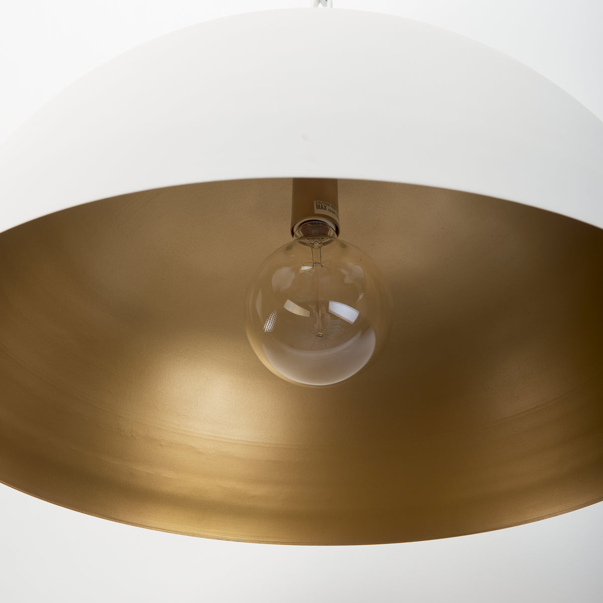 Mercana Doma 24" Round White Dome Pendant Light