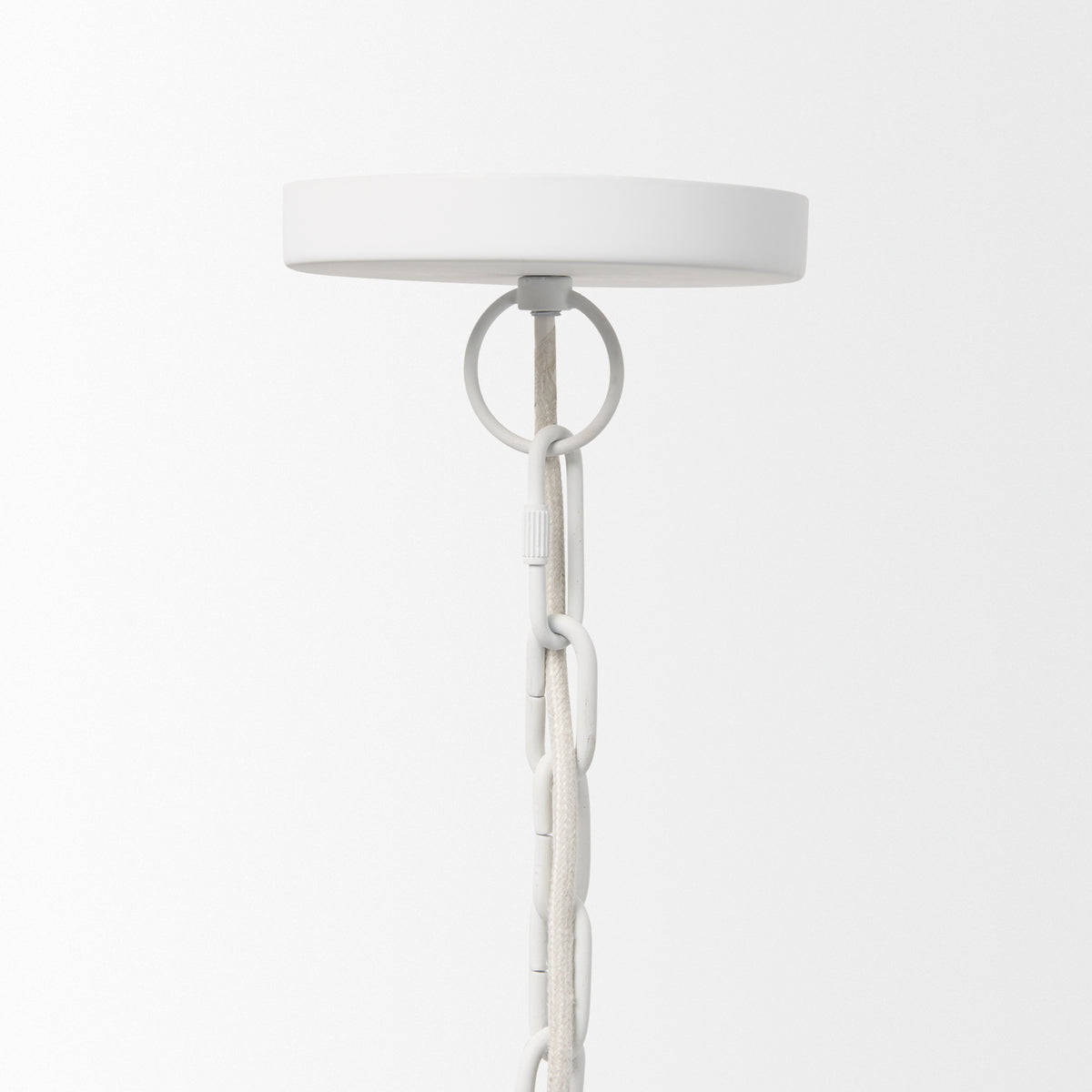Mercana Doma 36" Round White Dome Pendant Light