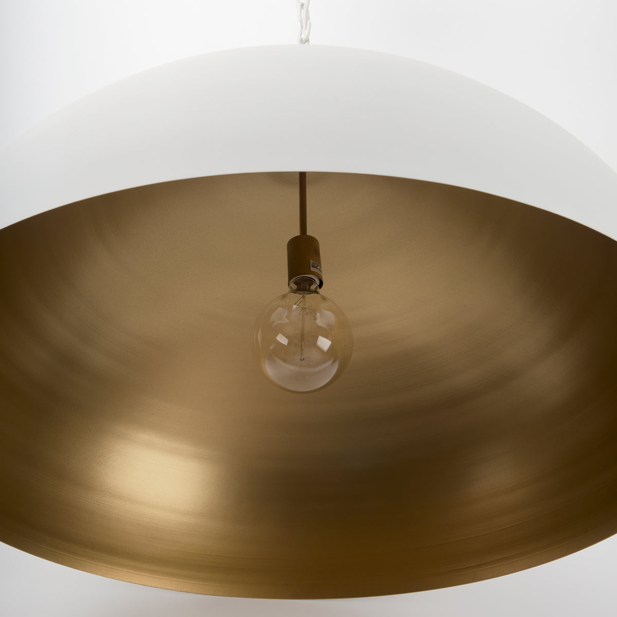 Mercana Doma 36" Round White Dome Pendant Light