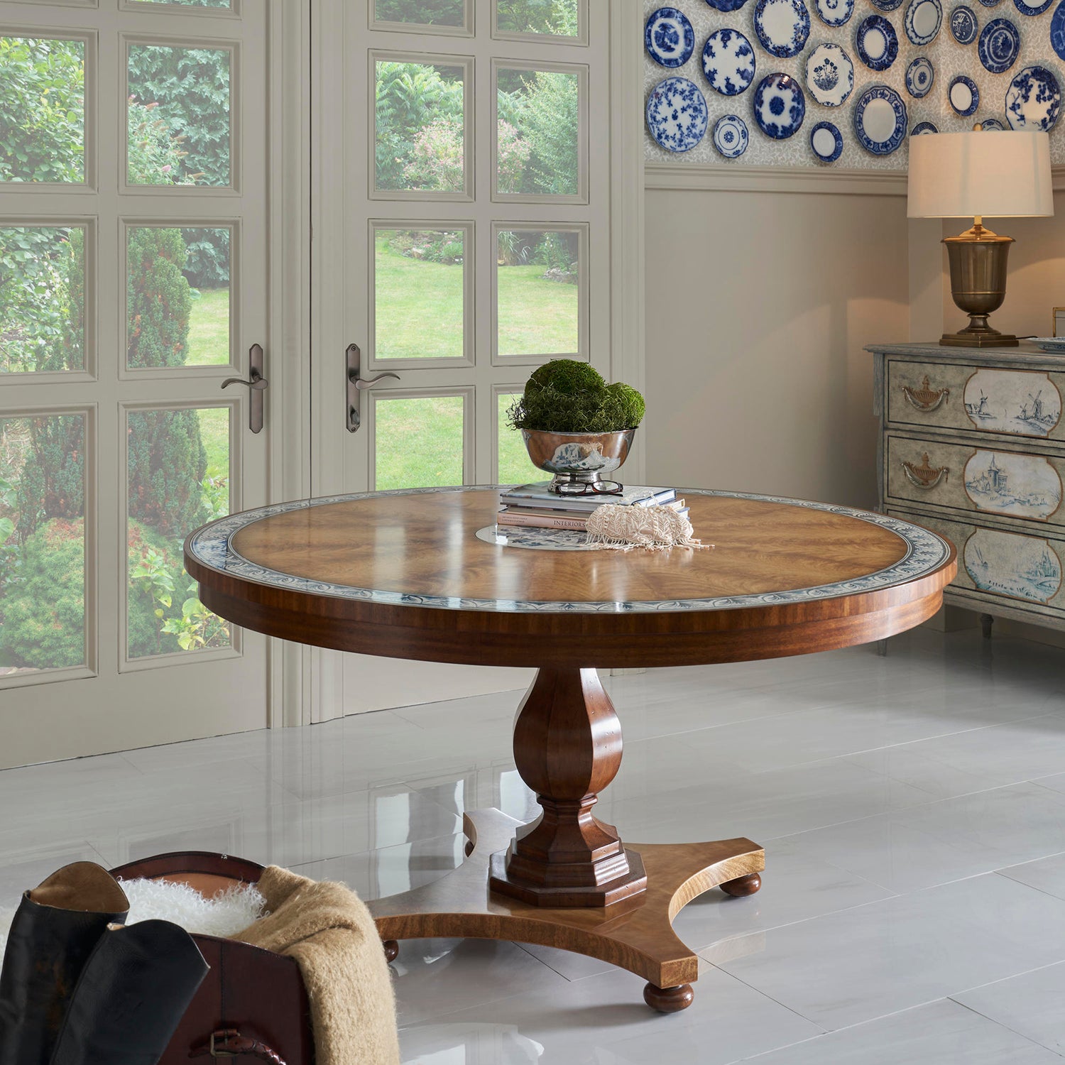 Jonathan Charles Vermeer Pedestal Dining Table