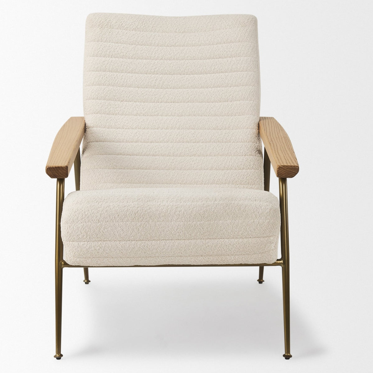 Mercana Grosjean Cream Boucle Accent Chair