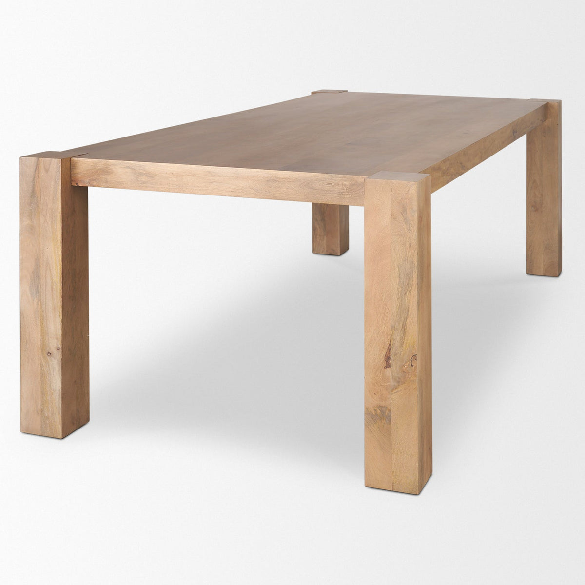 Mercana Beth 88"L x 42"W Rectangular Dining Table | Modern | Light Brown Wood | Seats 8