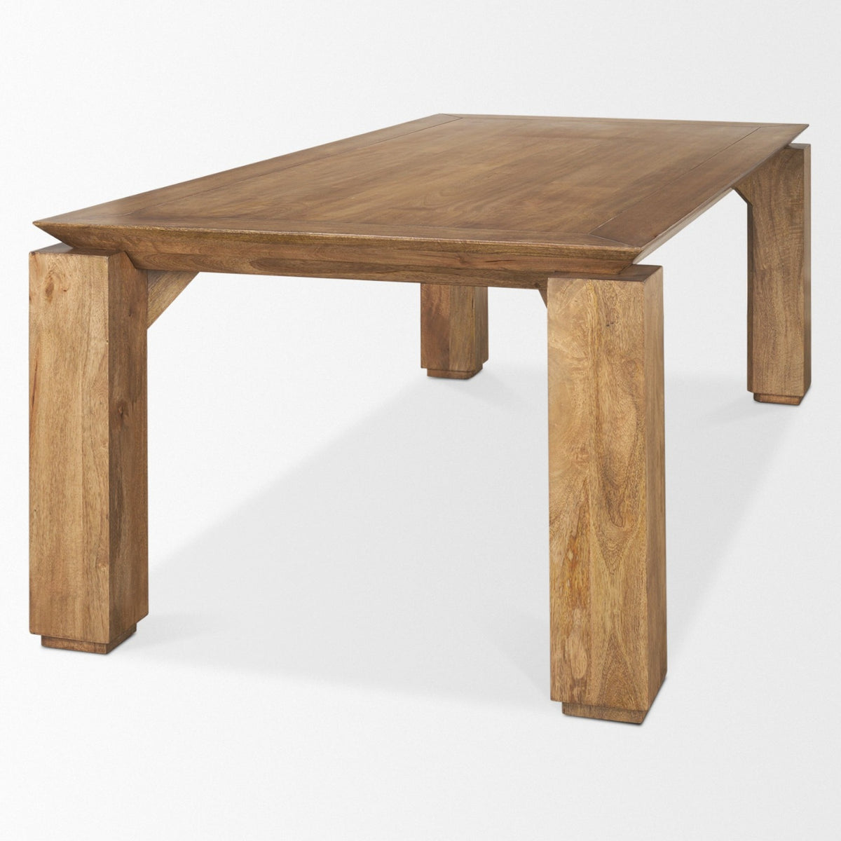 Mercana Sapphira 84"L x 42"W Rectangular Dining Table | Modern | Med Brown Wood | Seats 8
