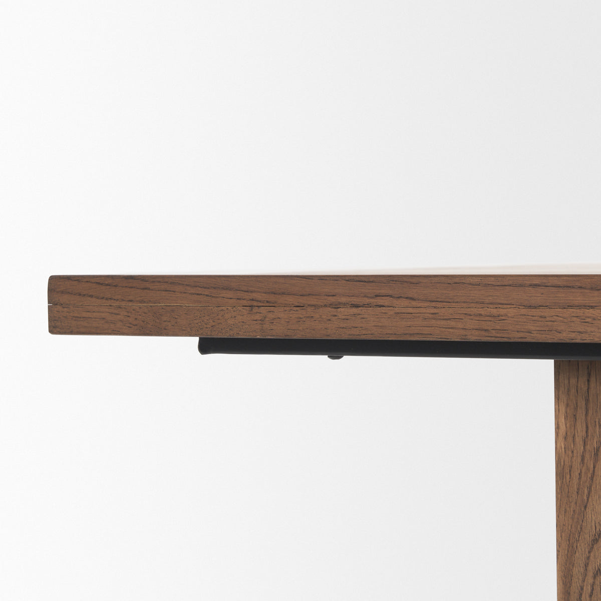Mercana Suke 84"L x 42"W Rectangular Trestle Dining Table | Med Brown Wood | Seats 8