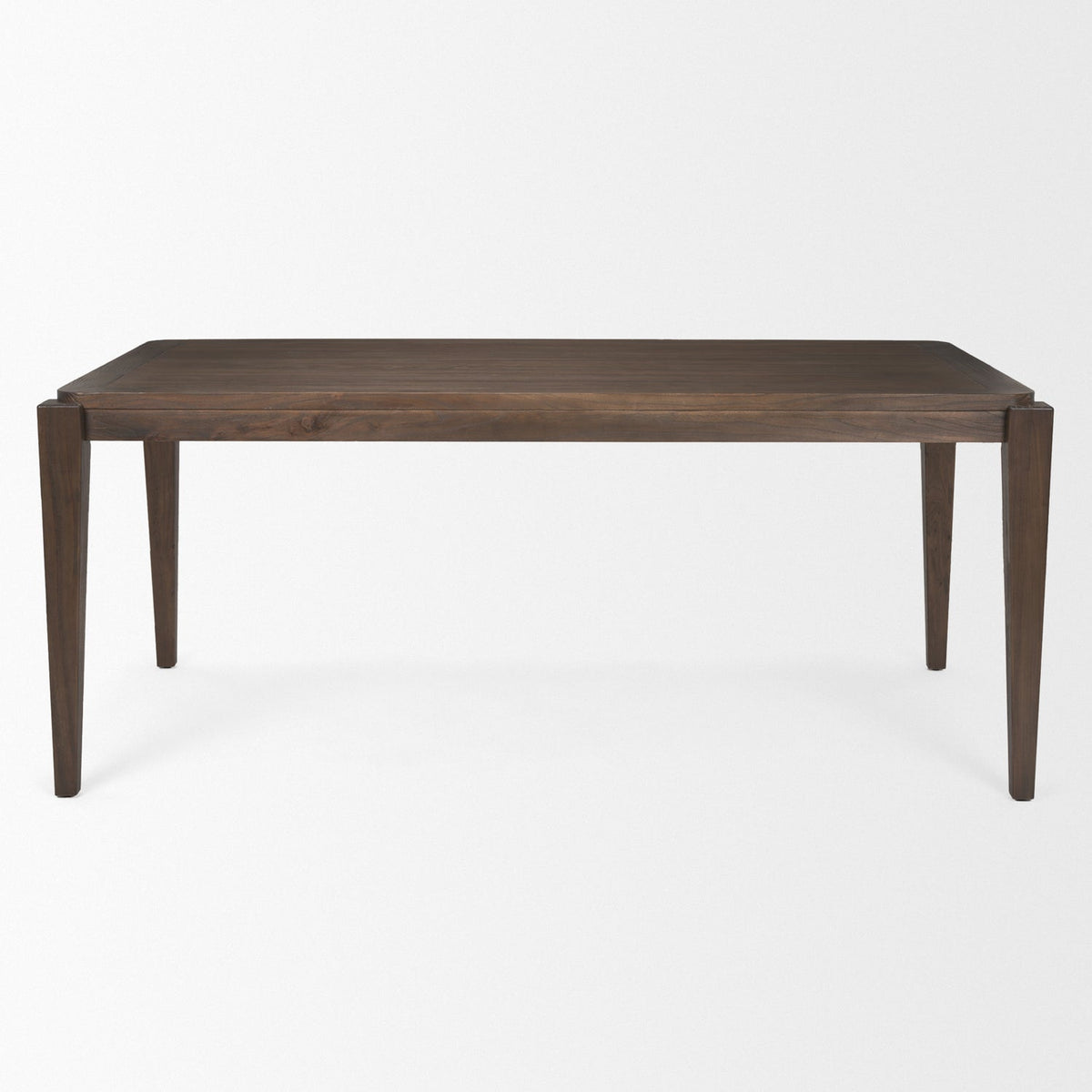 Mercana Teva 72"L x 39"W Rectangular Dining Table | Modern | Dark Brown Wood | Seats 6
