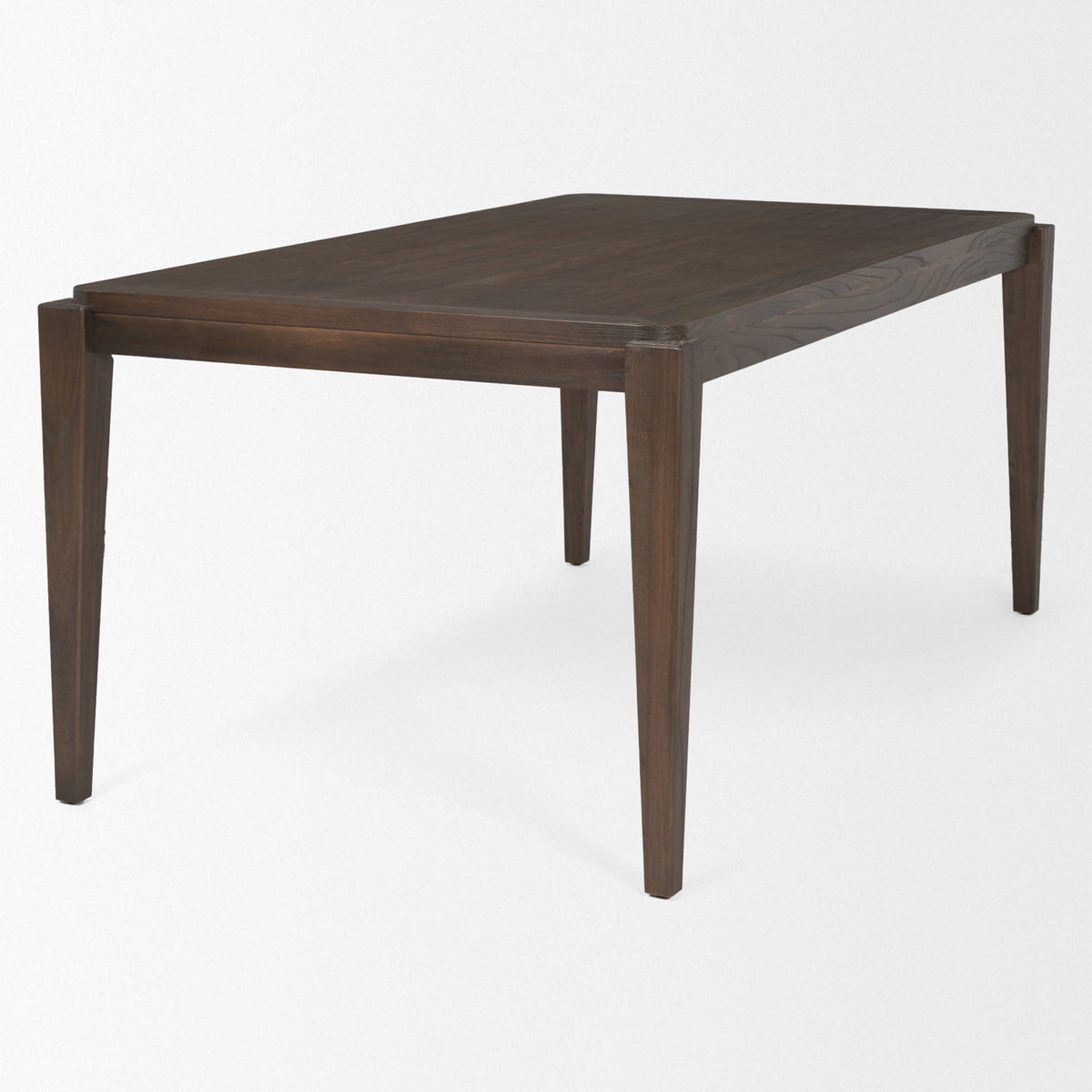 Mercana Teva 72"L x 39"W Rectangular Dining Table | Modern | Dark Brown Wood | Seats 6