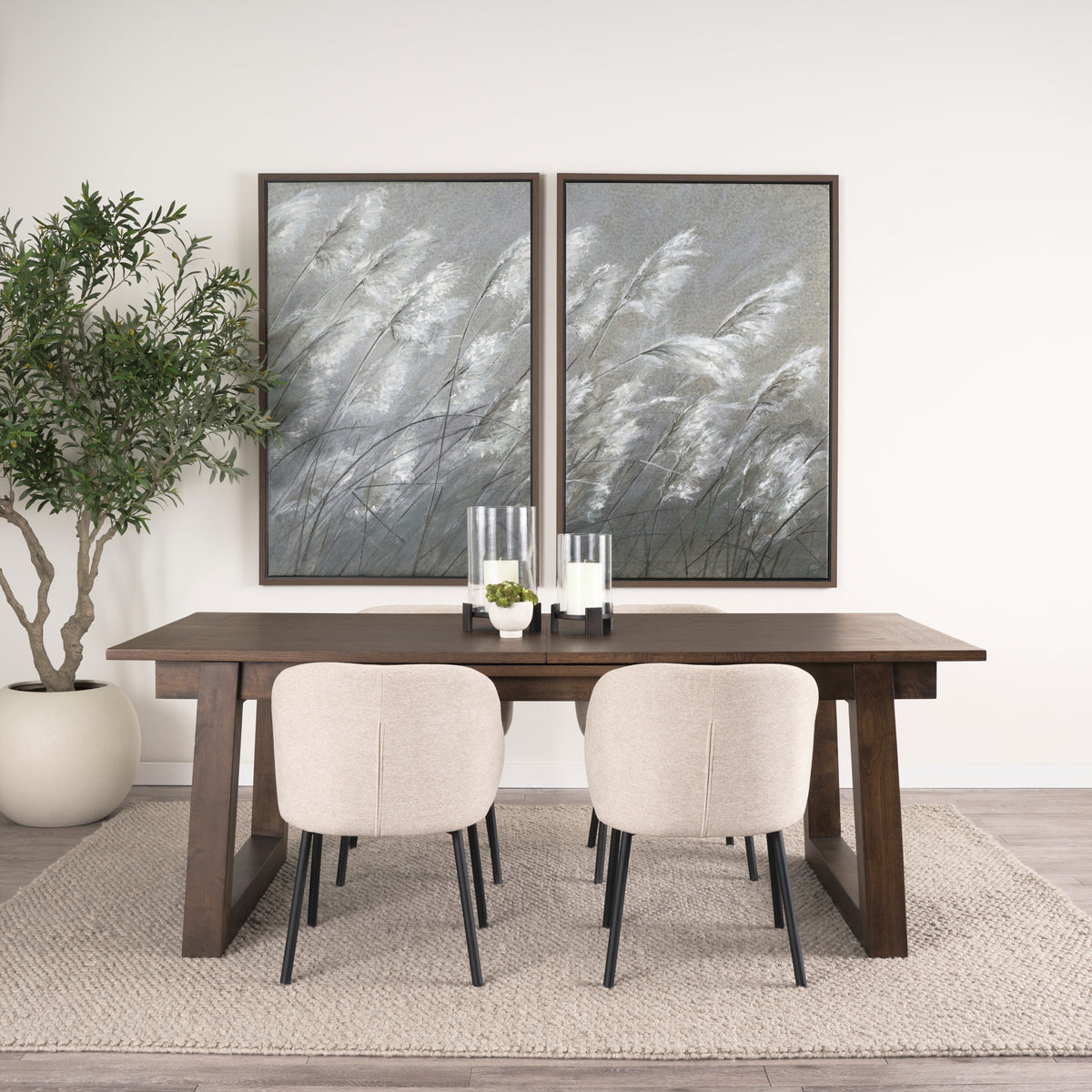 Mercana Takota 106.3"L x 39.3"W Rectangular Extendable Dining Table | Modern | Dark Brown Wood | Seats 8