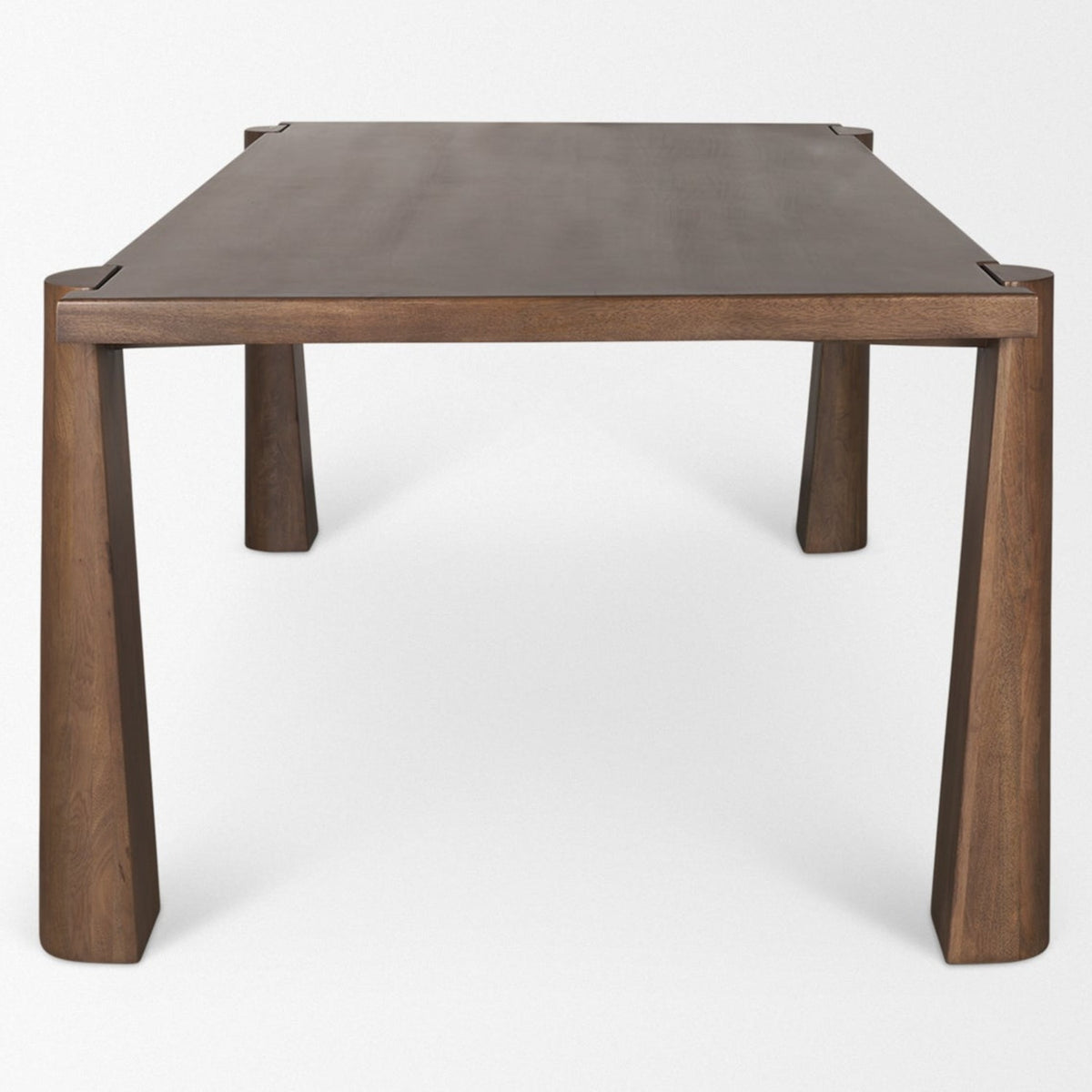 Mercana Tammar 84"L x 45.5"W Rectangular Dining Table | Modern | Med Brown Wood | Seats 8