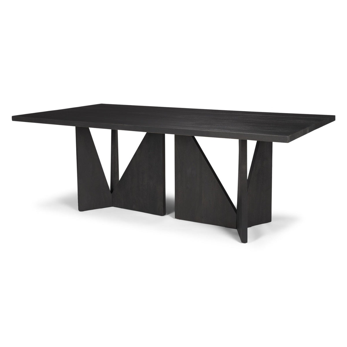 Mercana Tarro Black Wood Rectangular Dining Table, primary product view