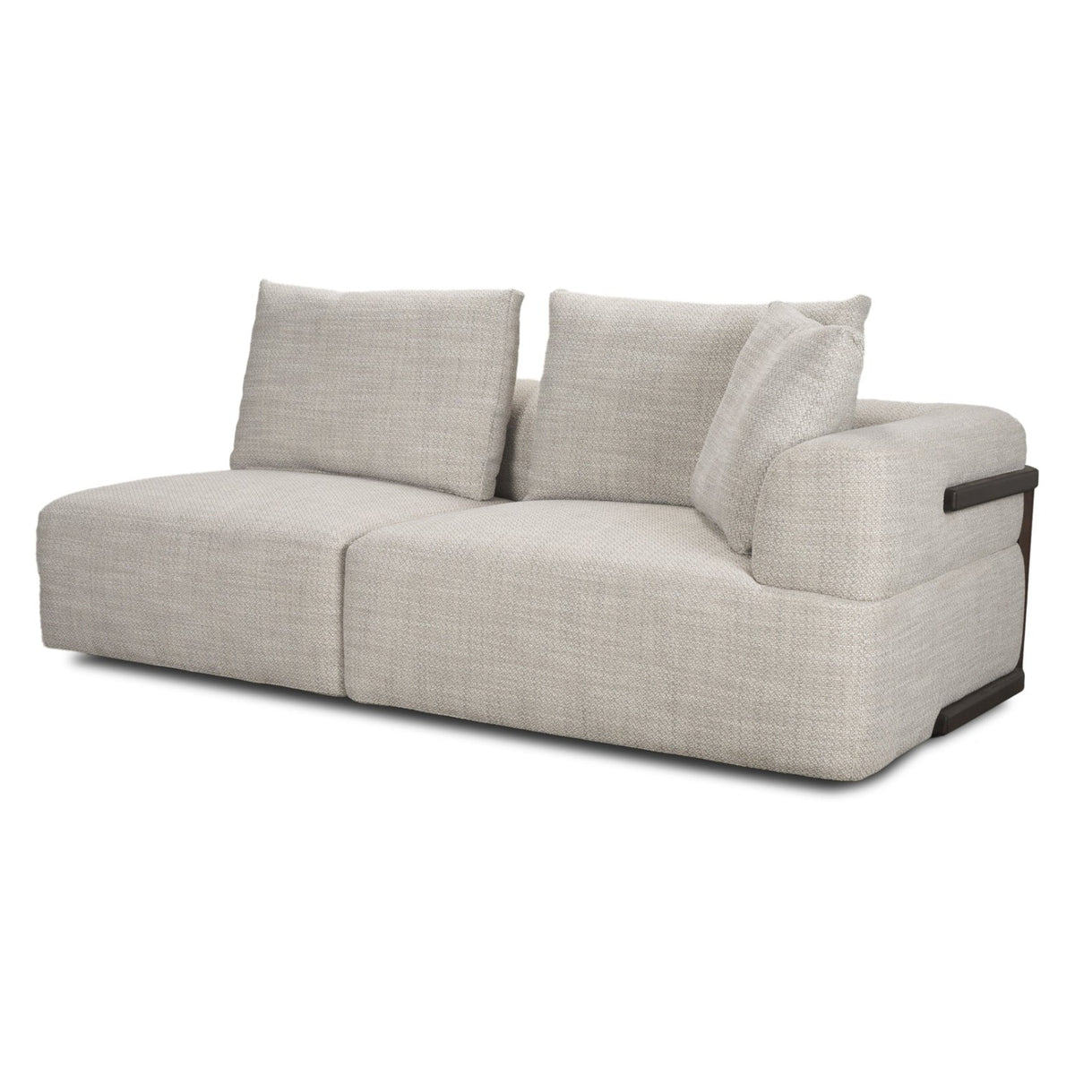 Mercana Warner Gray 3 Piece Sofa Set w/Corner Piece