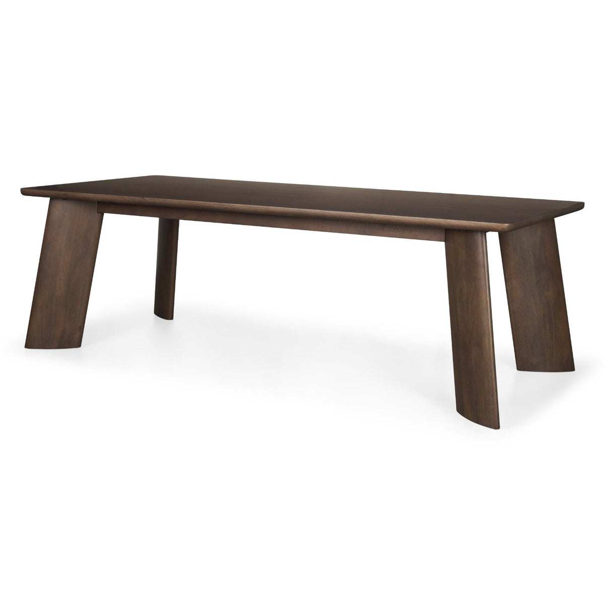 Mercana Jonan Dark Brown Wood Rectangular Dining Table, primary product view