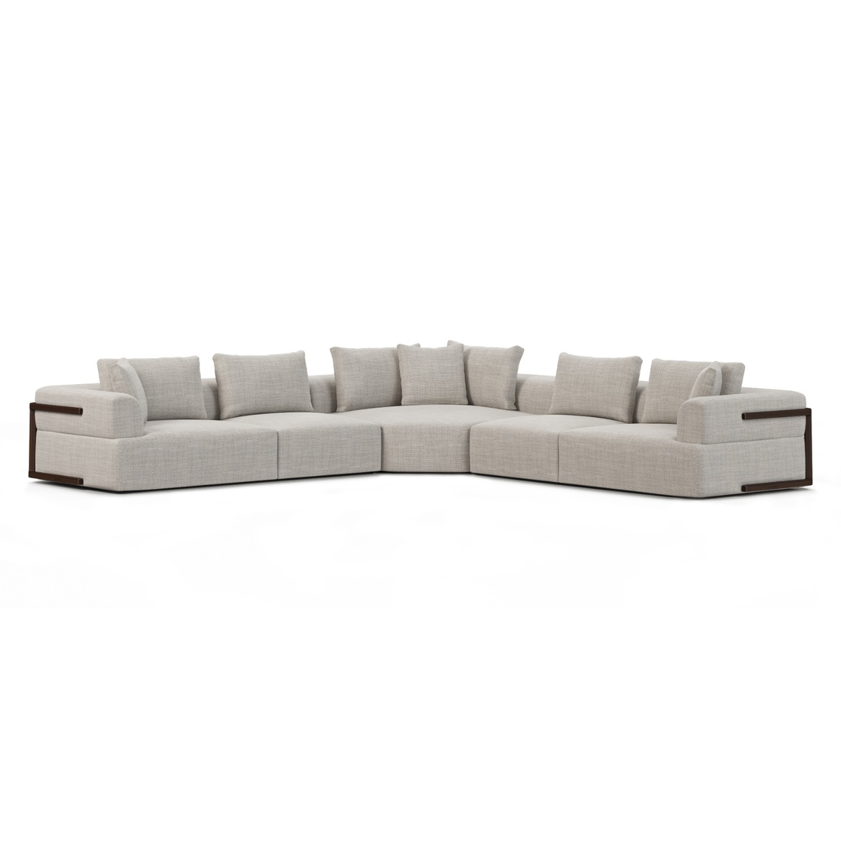 Mercana Warner Gray 3 Piece Sofa Set w/Corner Piece, primary product view