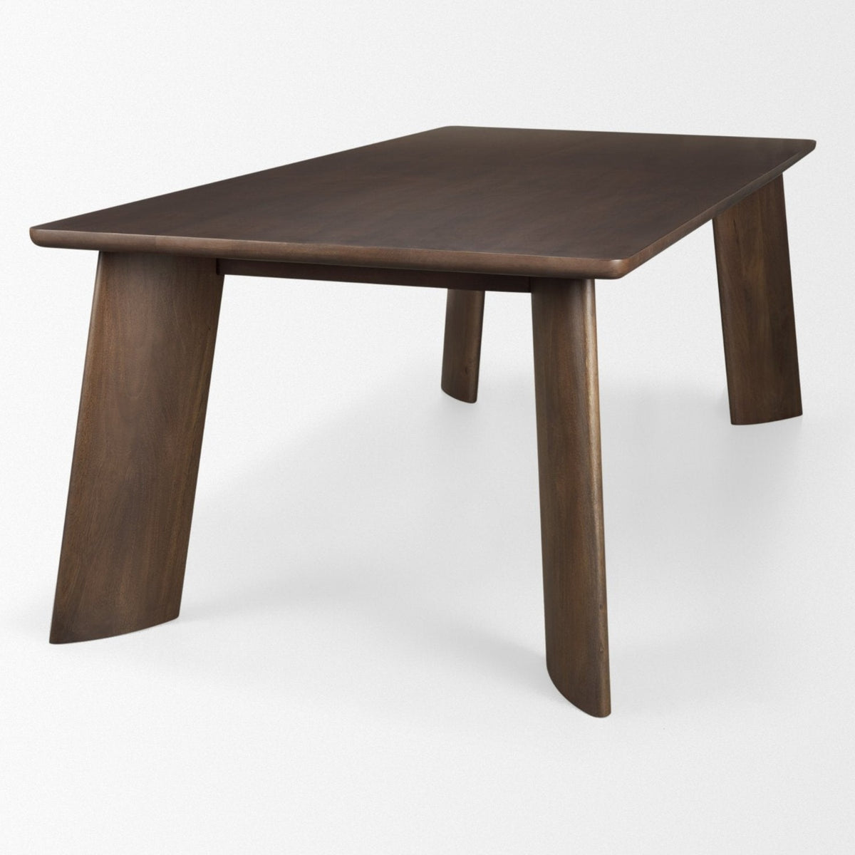 Mercana Jonan 94"L x 42"W Rectangular Dining Table | Dark Brown Wood | Seats 8